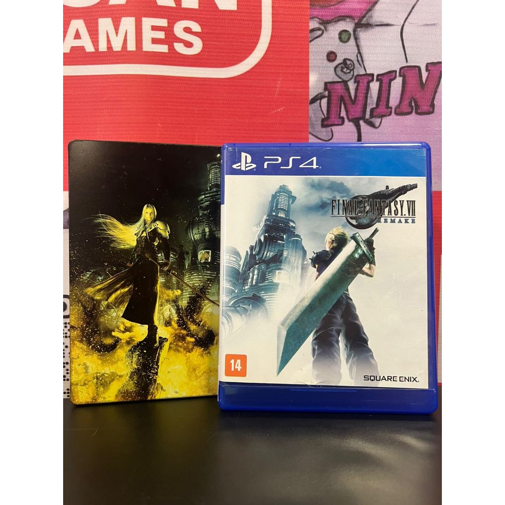 Final Fantasy VII Remake Capa Metalica PS4