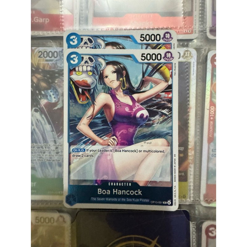 CARTA RARA ONE PIECE ORIGINAL Boa Hancock FULL ALTERNATIVA ARTE NM FOIL (BRILHANTE) BANDAI