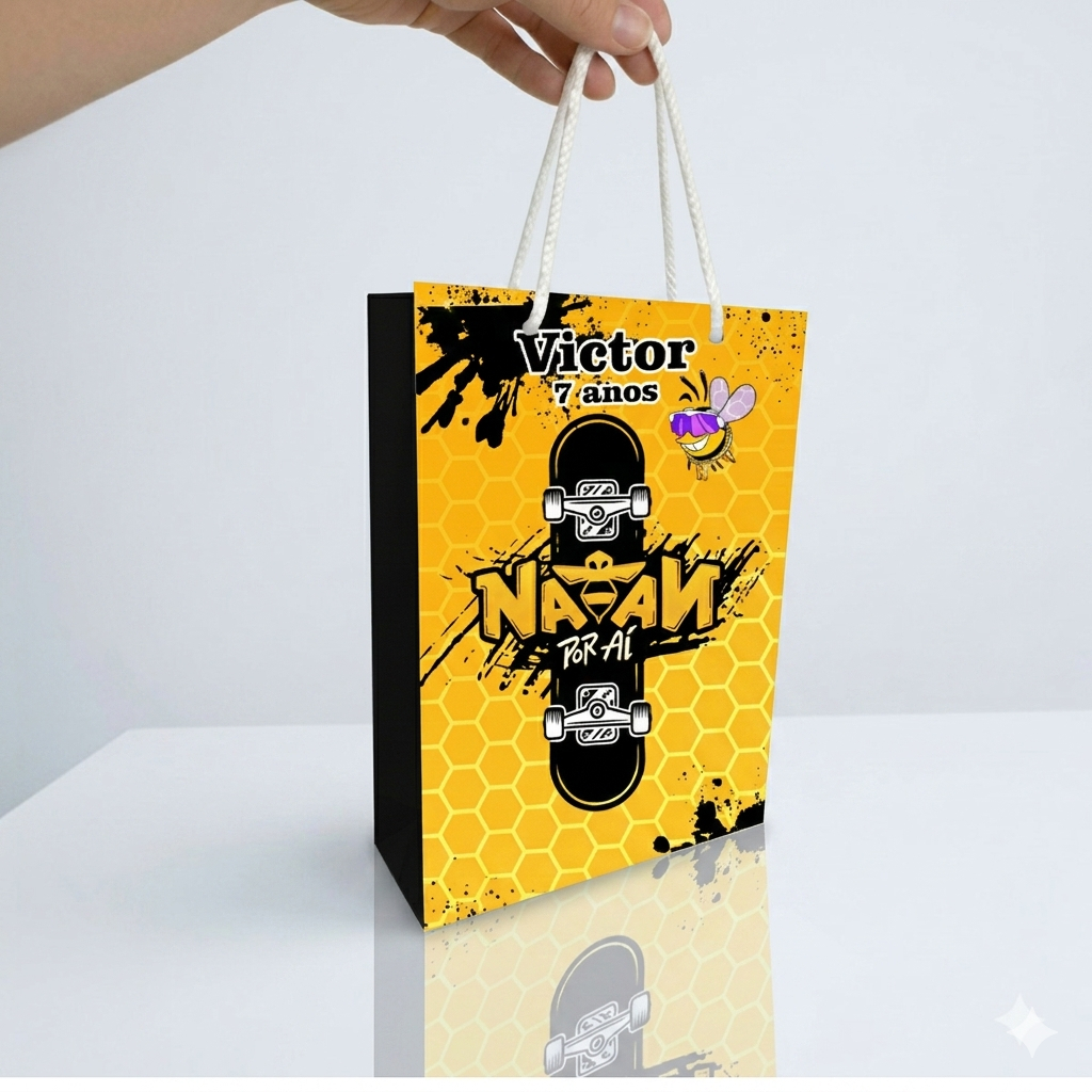 Sacolinha Personalizada Personalizada Natan Por Aí Lembrancinha Infantil