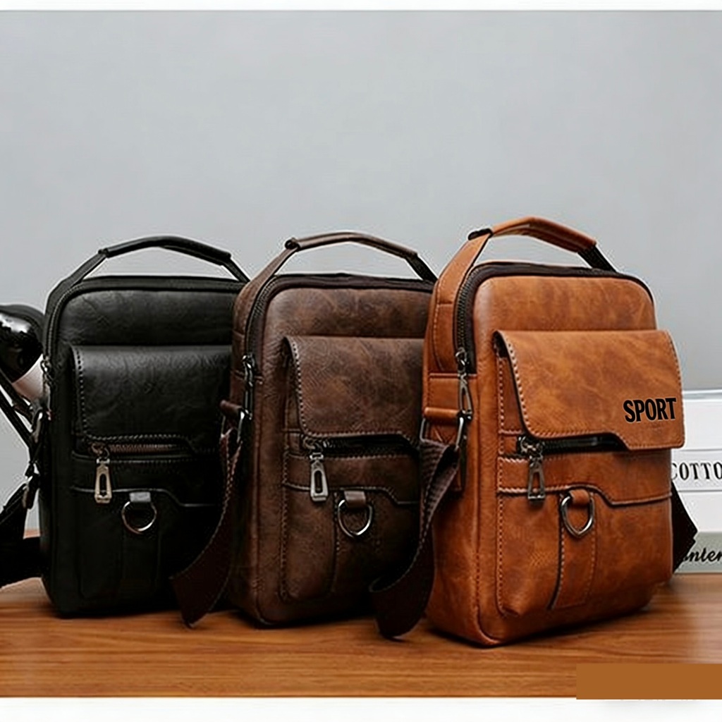 ￼Bolsa Tiracolo Masculina De Mão Mensageiro Multi-Comparência Impermeável WT9121
