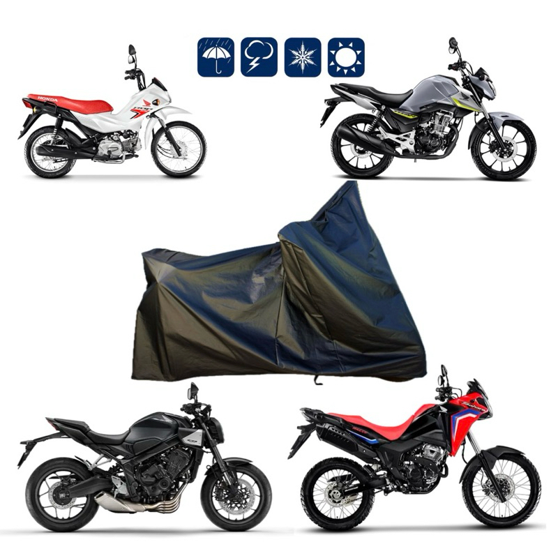Capa Para Moto Forrada Impermeável Térmica Sol Chuva
