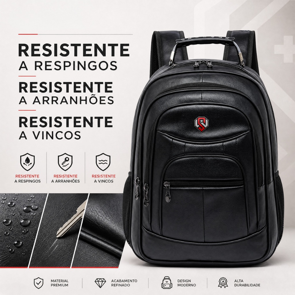 Imagem Mochila Executiva Trabalho Reforçada Notebook Swissport