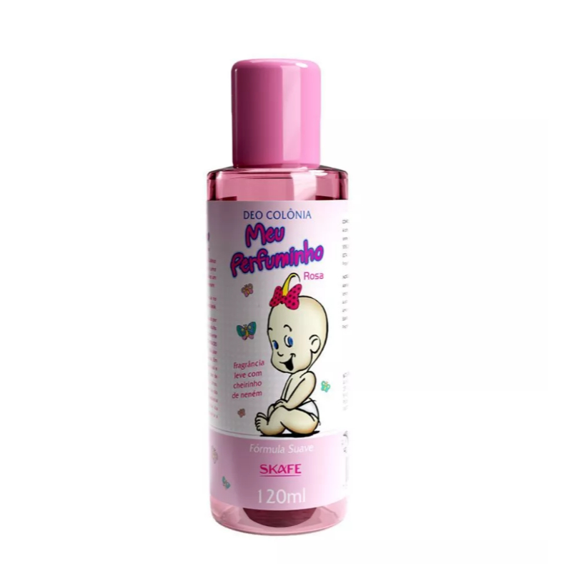 Colônia Infantil Meu Perfuminho Rosa 120ml Skafe