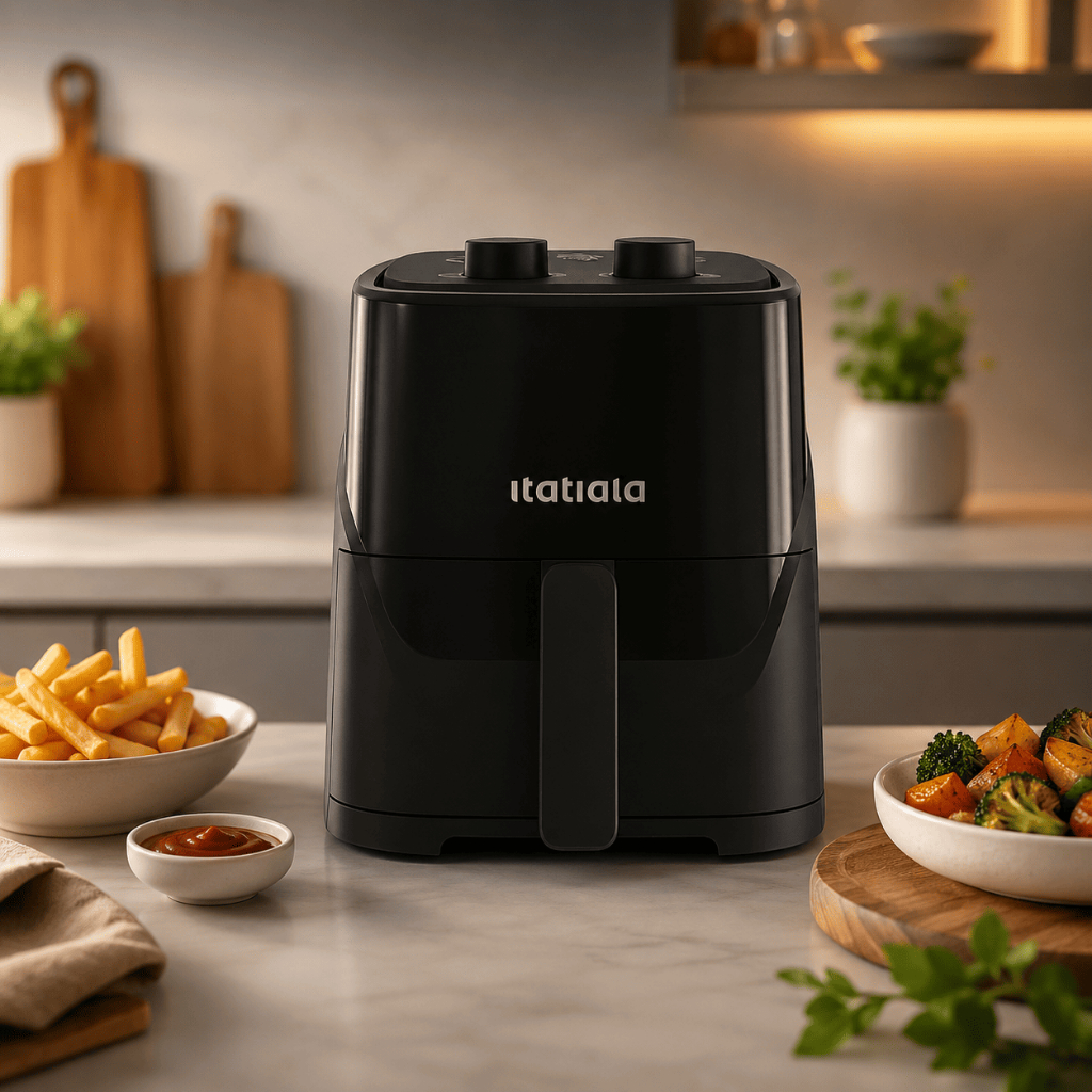Air Fryer 3,5L Forno 127v Itatiaia Preto Sem Oleo Timer Temperatura Até 200 Graus