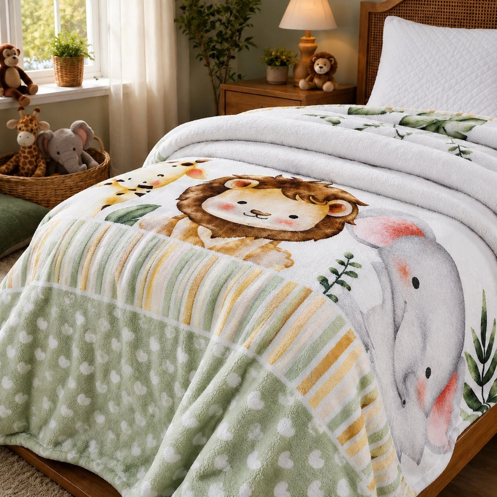 Manta Soft Estampada Infantil 2,20x1,55 (Decoração, Quarto, Solteiro) — imagem 1