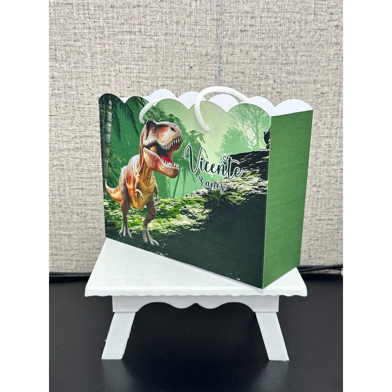 Sacolinha DINOSSAURO personalizada | PEGUE E MONTE | Lembrancinha | Festa Infantil | Aniversário