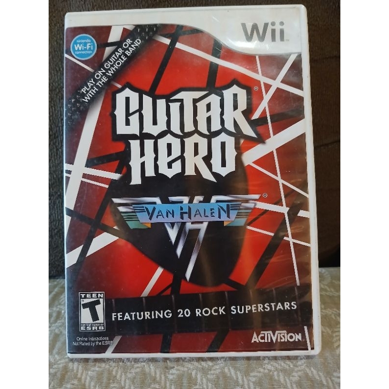 jogo original nitendo wii guitar hero van halen