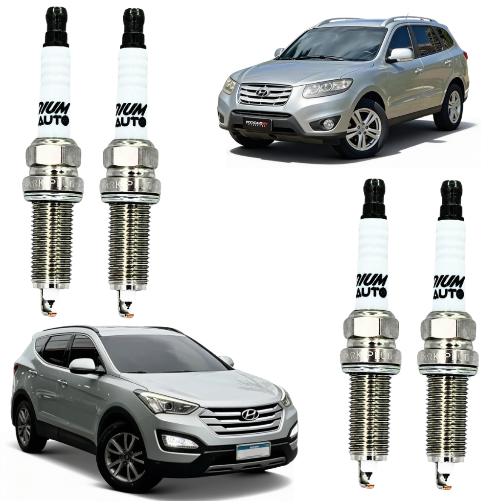 Kit De Vela De Ignição Para Hyundai Santa Fé 3.5 2009 2010 2011 2012 2013 2014 2015 SILZKR7B11