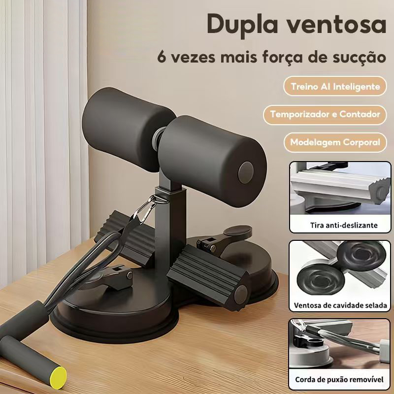 Equipamento auxiliar de abdominais fitness unissex ventosa muscular abdominal dispositivo pé fixo-V2