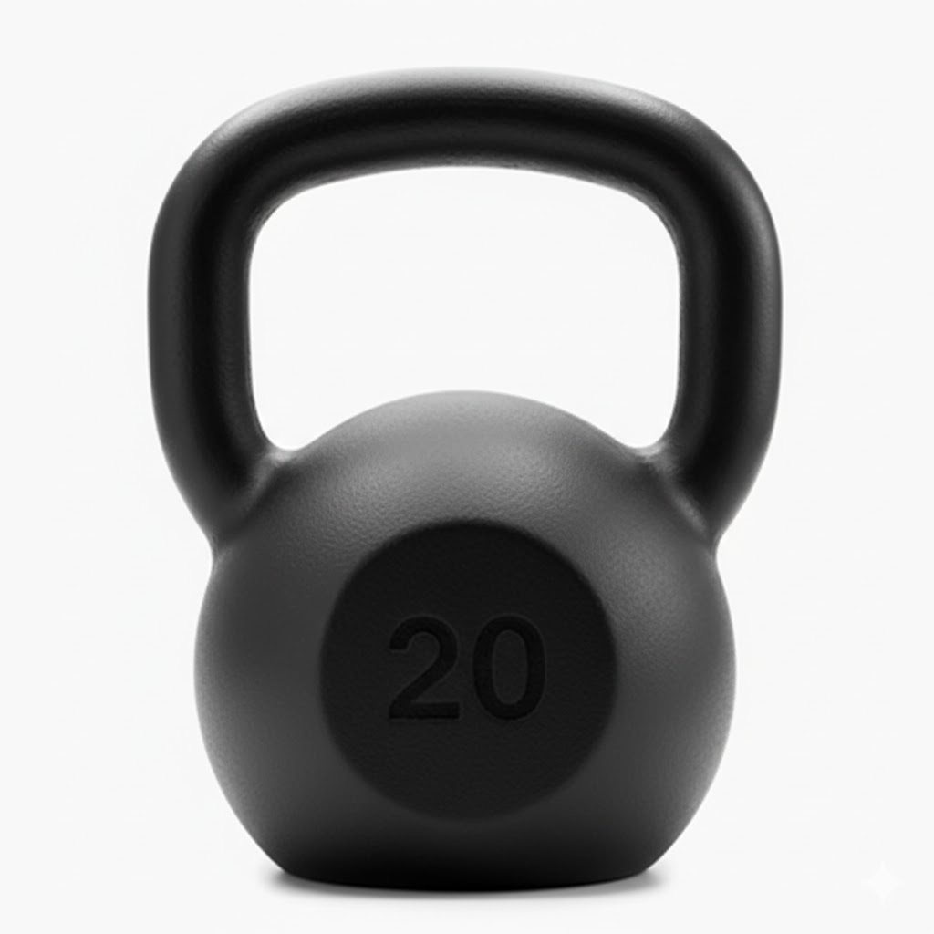 KETTLEBELL 20KG PARA MUSCULAÇÃO ACADEMIA TREINO FITNESS FUNCIONAL RESISTENTE IDEAL PARA FORÇA E CONDICIONAMENTO