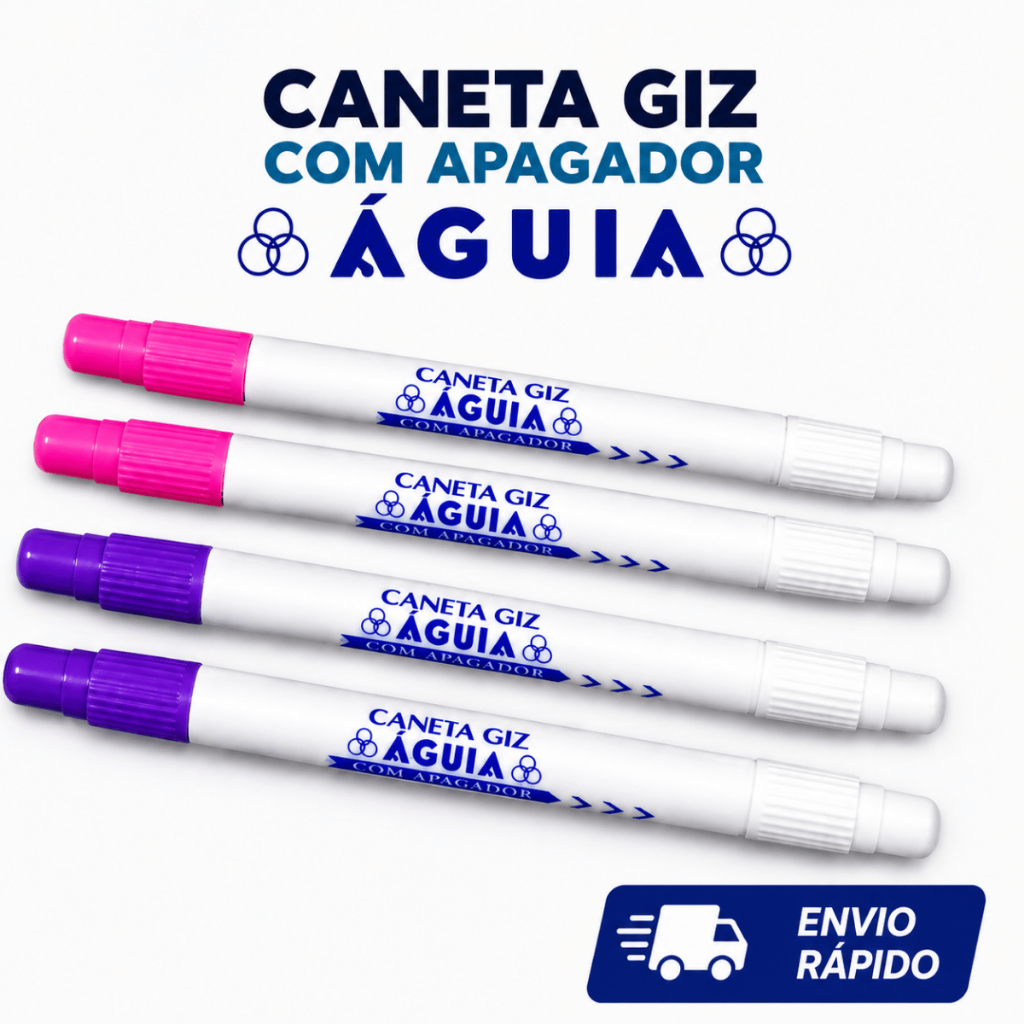Caneta Giz Apagável Águia – Marcação Precisa para Tecido | Costura e Patchwork