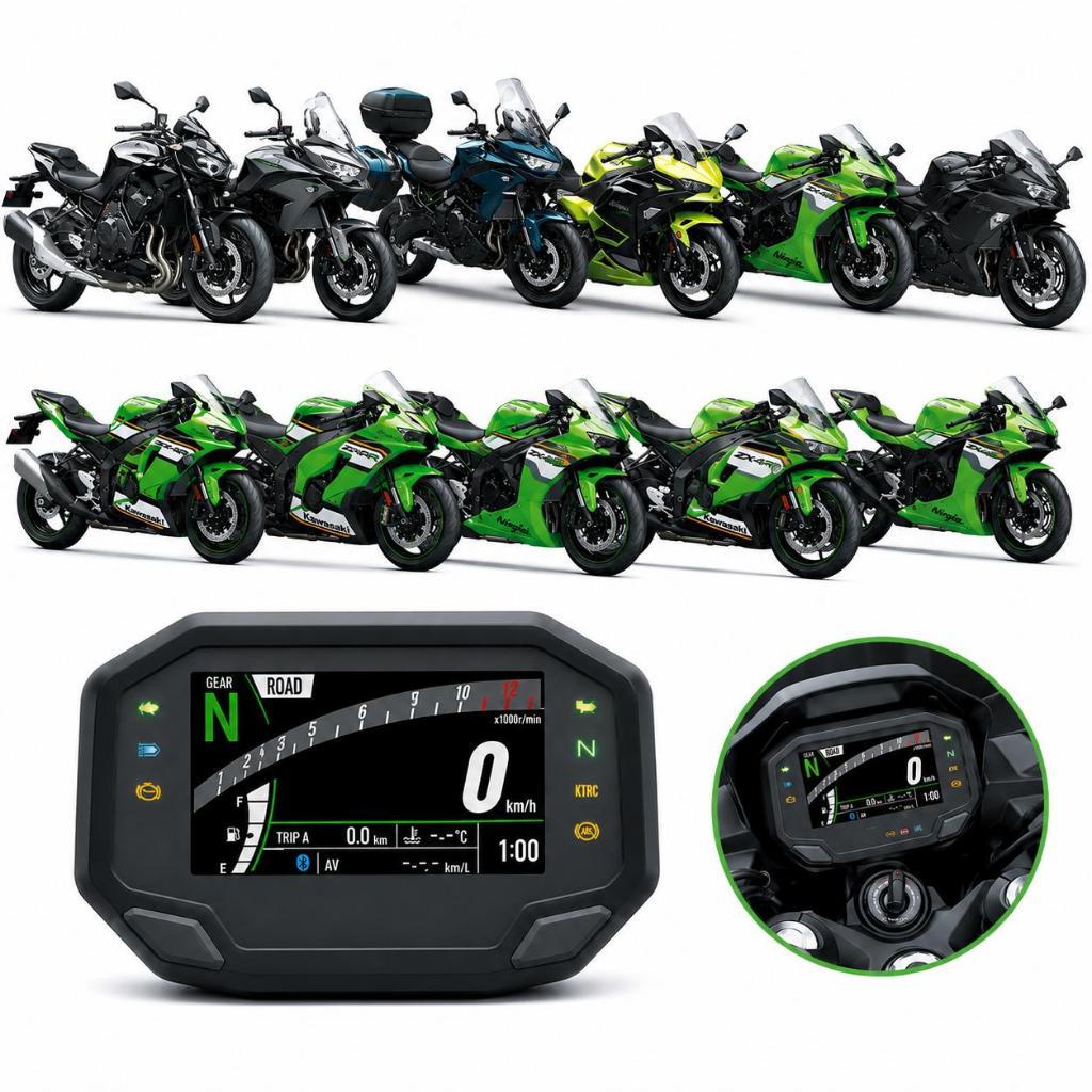 Película Protetora Painel Velocímetro Moto KAWASAKI NINJA ZX 650 500 SE Z H2 Z650 Z500 VERSYS - 2026