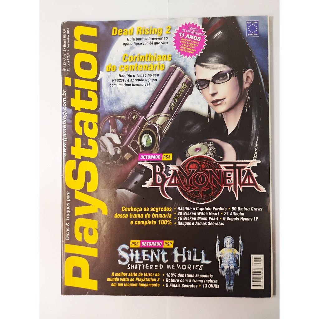 Revista Dicas e Truques para Playstation número 133 ano 12 - Bayonetta PS3