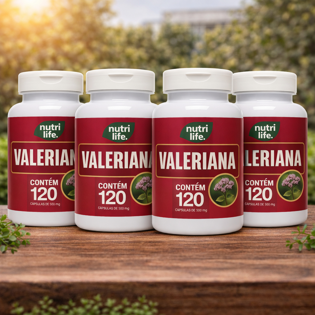 Suplemento vale riana equilibrio e sono - 120 cps - nutri life - nutri vivus