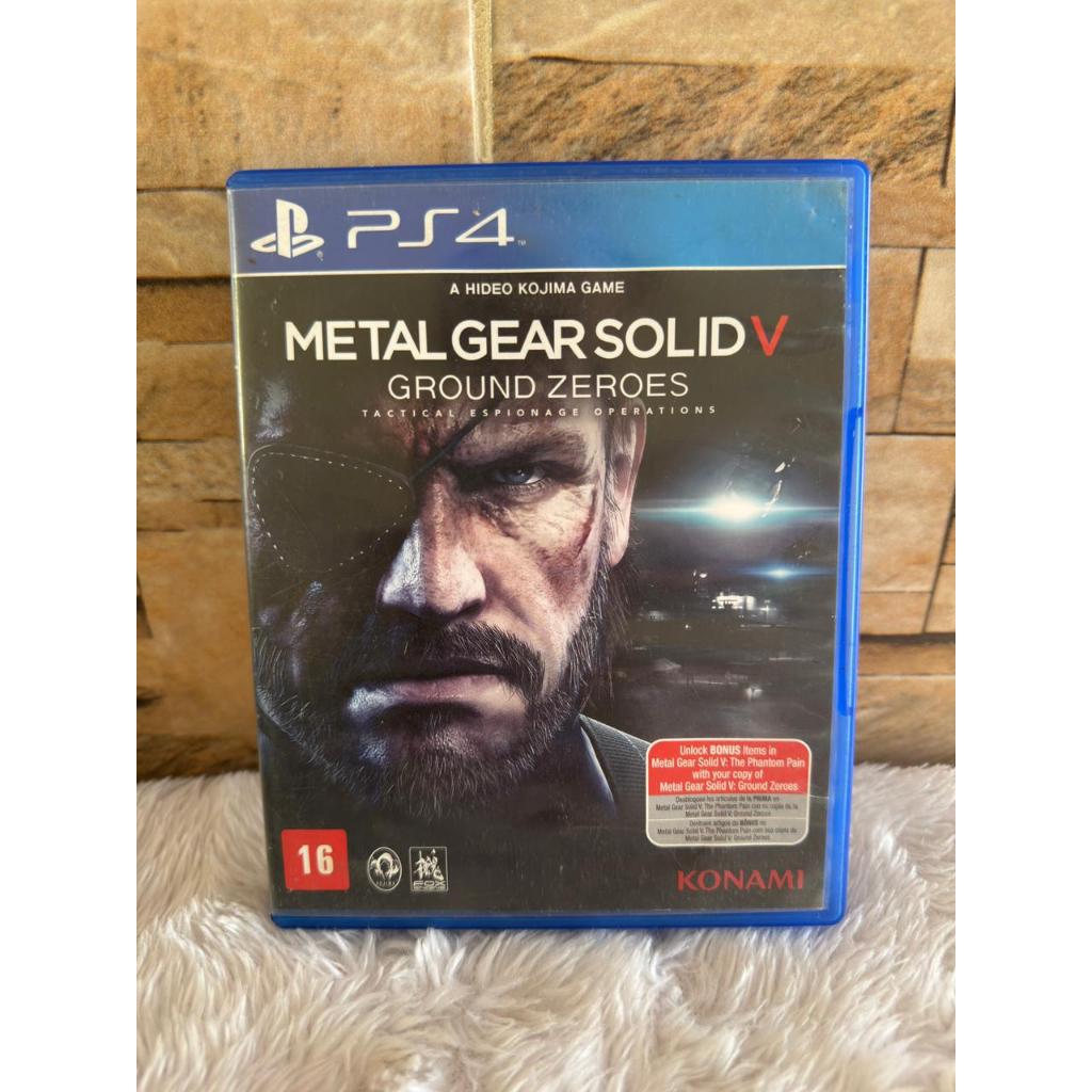 Metal Gear Solid V Ground Zeroes Ps4 - Mídia Física Original - ENVIO IMEDIATO