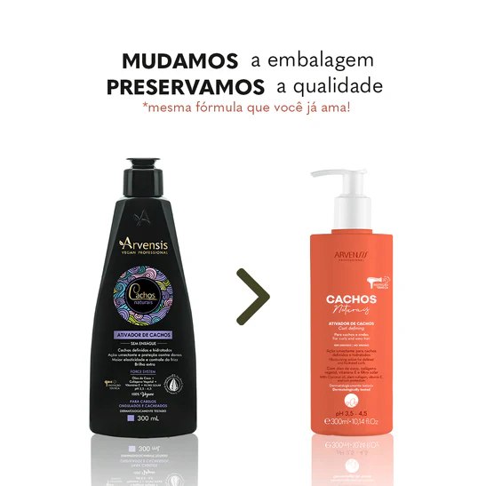 Ativador de Cachos Cacheados e Ondulados Arvensis 300ml — imagem 2 de 2