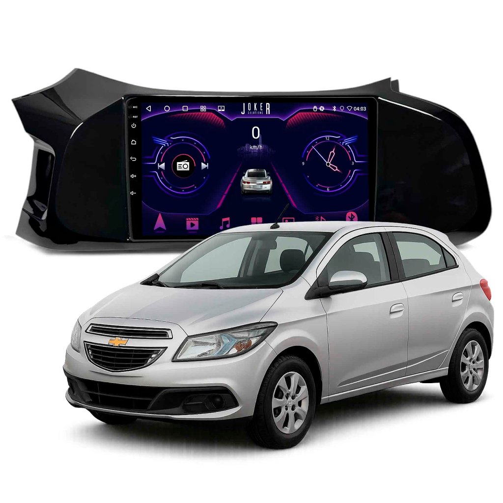 Multimídia Onix Prisma 2013 A 2019 2ram+64gb Carplay Android Gps Bluetooth 9 Polegadas