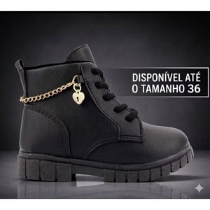 Bota infantil Menina 20ao36 Botinha Infantil Feminina Coturno Infantil Menina Bota Infantil Feminina