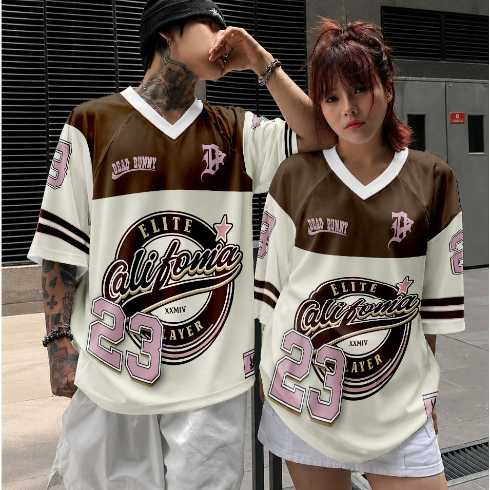 Camiseta Jersey Básica Sublimada Full Print California Streetwear Dead Bunny Oficial 23 City