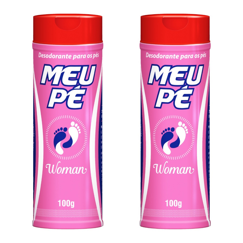 Kit Talco Para Pés Meu Pé Woman Anti Odor (2und)