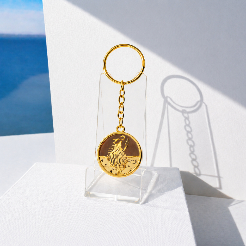 Chaveiro Orixá Omolú obaluaê xapanã dourado umbanda candomblé