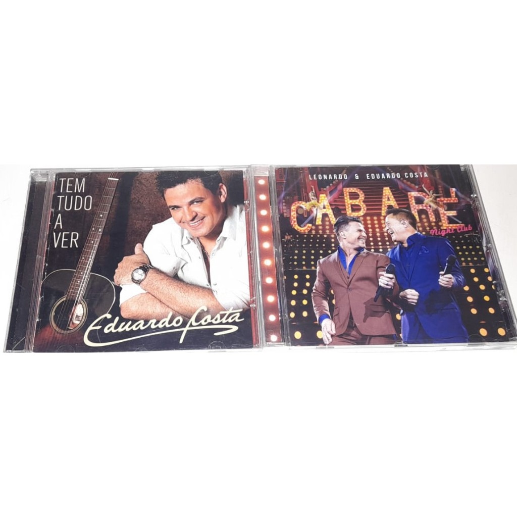 2 Cd´s Raros - Leonardo & Eduardo Costa,Cabaré & Eduardo Costa,Tem  Tudo A Ver - Em Muito Bom Estado