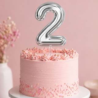 Cake Topper Topo de bolo simples balao Feliz Aniversário Bolo Topper