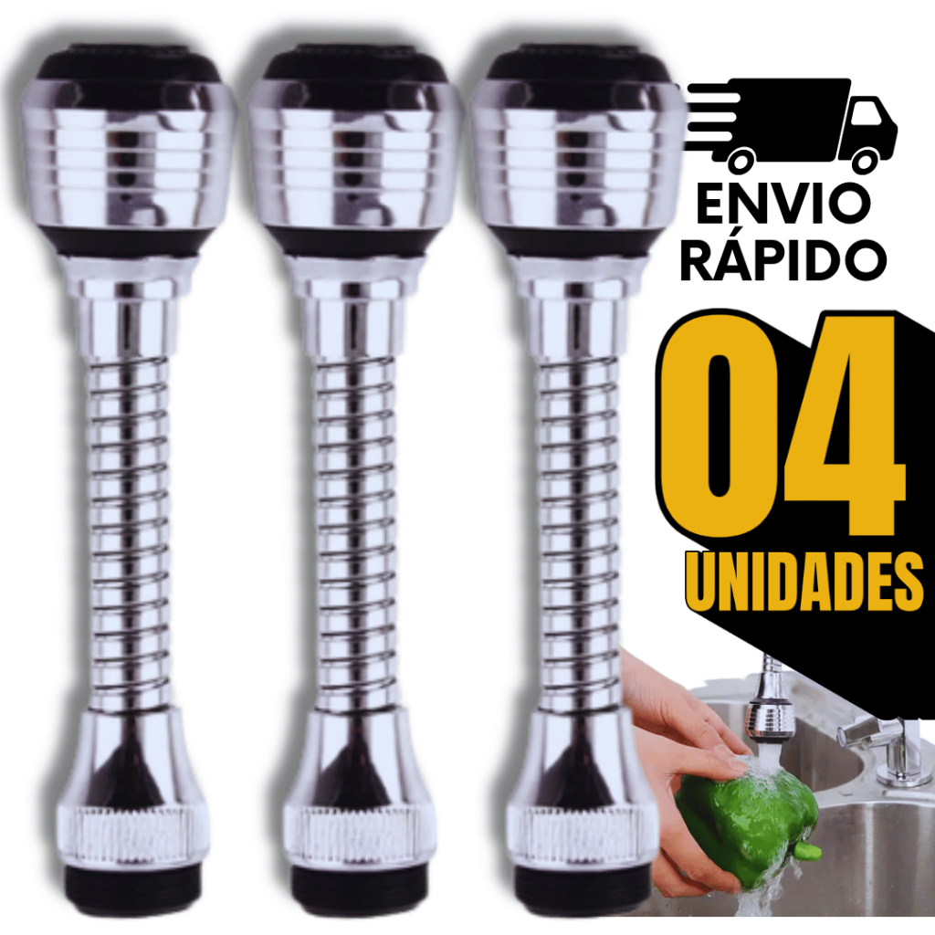 Combo Bico Arejador Extensor Chuveirinho Articulado Para Torneira Pia Cozinha Lavatório Utilidades