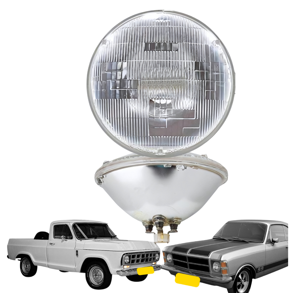Farol Blindado Sealed Bean 180 Mm Gm C10 D10 D60 Opala Chevette Corcel Fusca Jeep Rural Willys.....