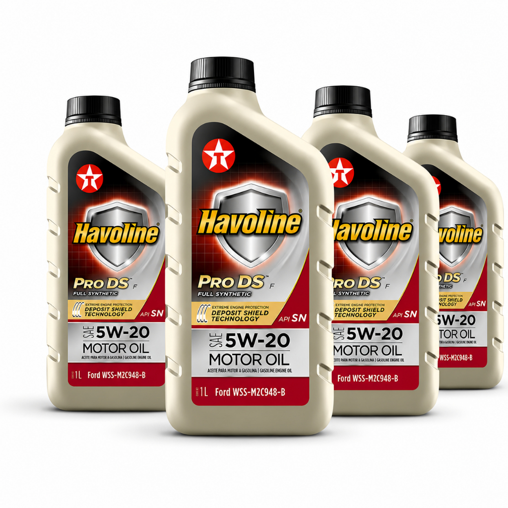 Kit 4 Litros Óleo Motor 5w20 Havoline Sn Sintético Motores Ford