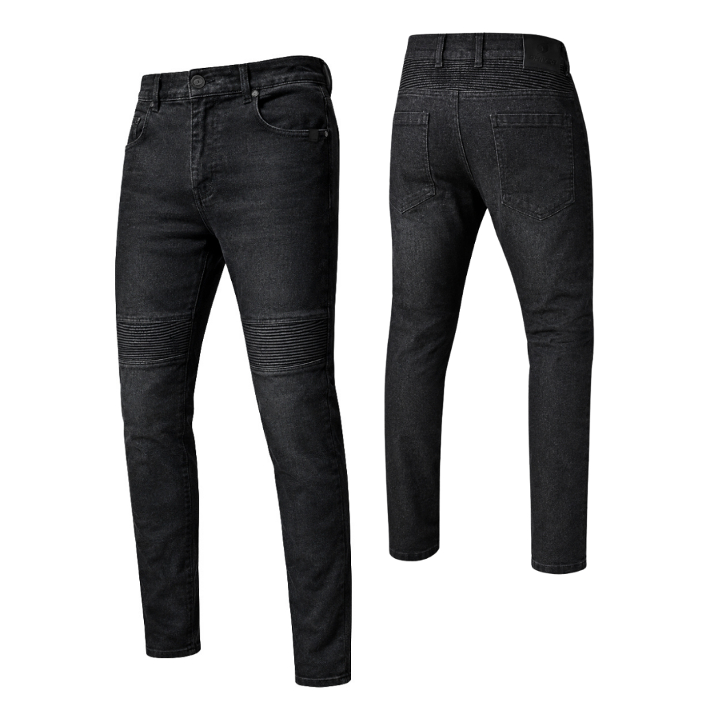 Calça Jeans Preta Motociclista Masculina Shiver Tech Proteção Joelho Moto Com Elastano 38 40 42 44 46 P M G GG GGG