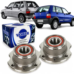 Par Cubo Roda Fiat Uno Mille 84 A 2013 Traseiro Rolamento