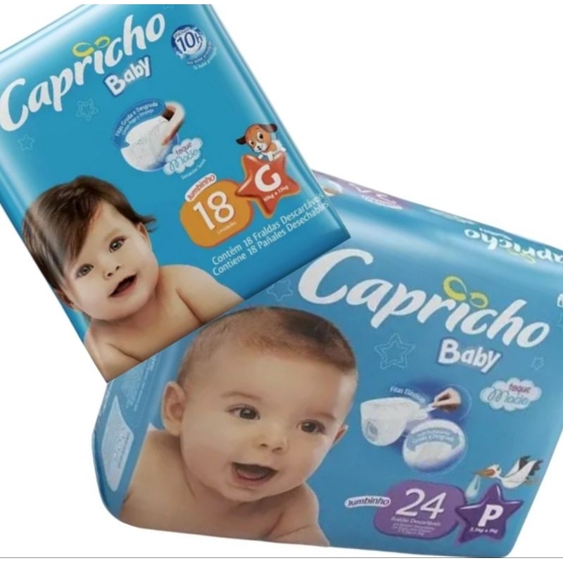 fralda Capricho Infantil Baby Descartável