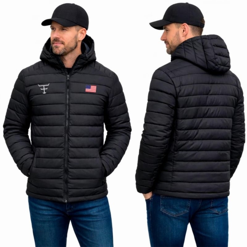 Bobojaco Impermeável Opção Personalização Sua Marca Frio Inverno Jaqueta Blusa Capuz Bolso Gorro