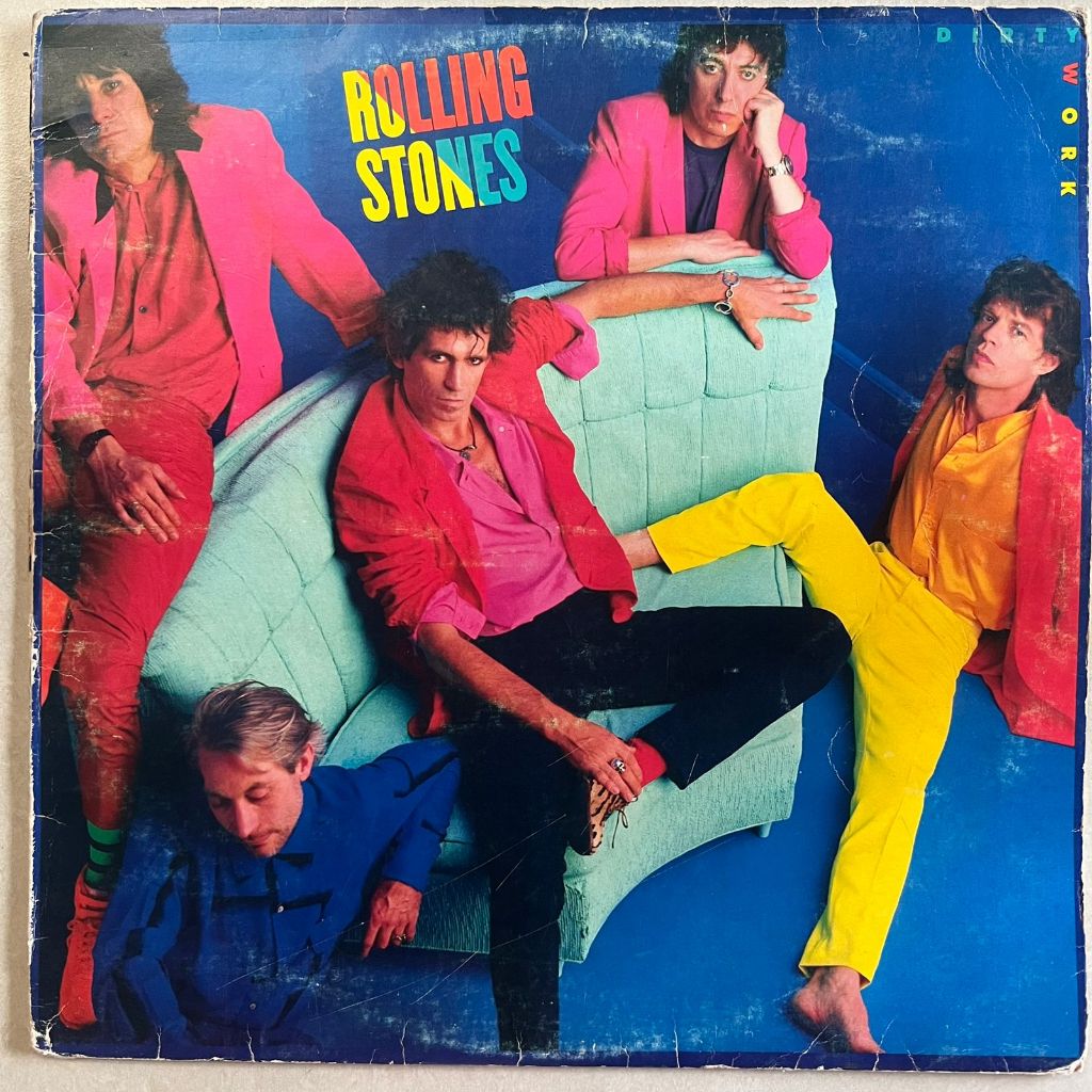 Lp Rolling Stones 1986 Dirty Work, Disco Vinil Com Encarte