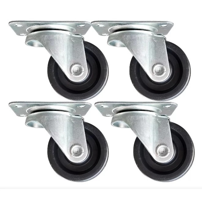 Kit 4 ou 8 peças Rodinha Para Mesas, Cadeiras e Moveis 3,2
