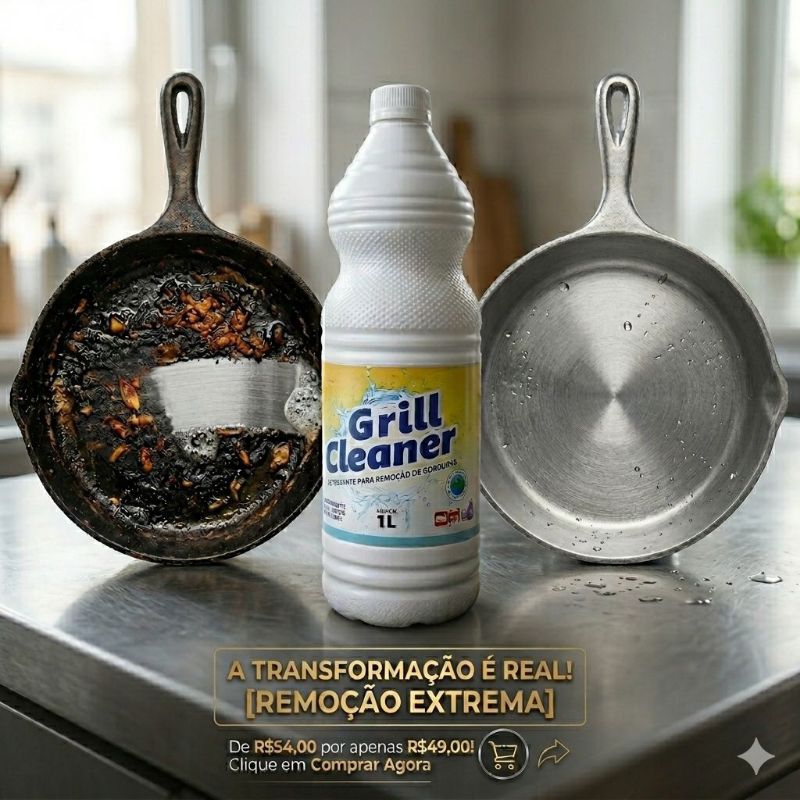 Desengordurante Profissional Limpa Forno e Panelas  1 Litro rende até 50 Litros Grill Cleaner Super Concentrado