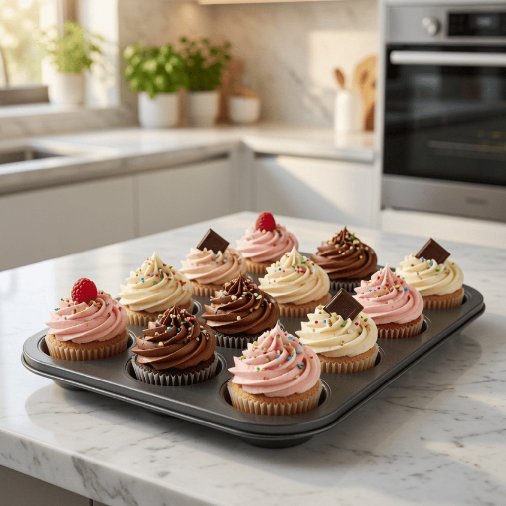 Forma Antiaderente para CupCake com 12 Cavidades Pão de Queijo Empada