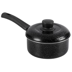 Panela Antiaderente Tampa Aluminio 14Cm Preto Nacional