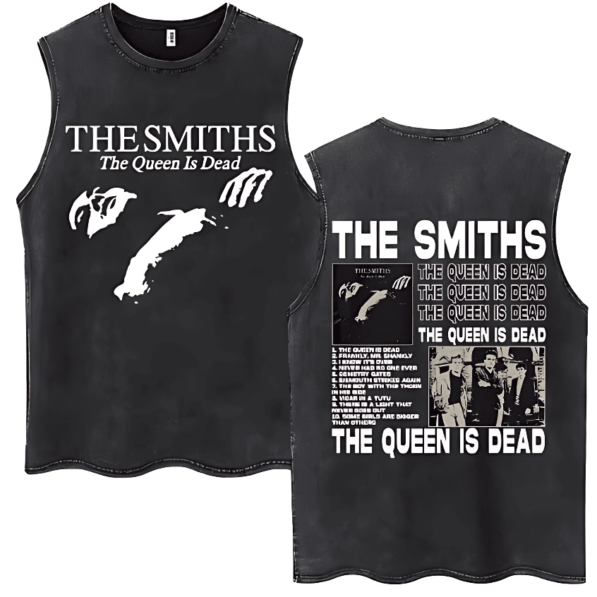 Camiseta Regata Machão The Smiths The Queen Is Dead 100% Algodão Adulto Masculino Camiseta Cavada Academia Unissex