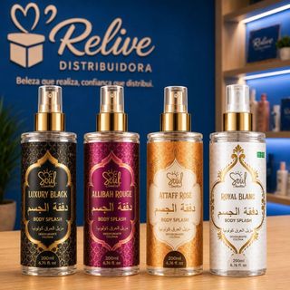 KIT 04 Body Splash ARABE SOUL 200ml FEMININO - Desodorante Perfume Corporal Alta Fixação …