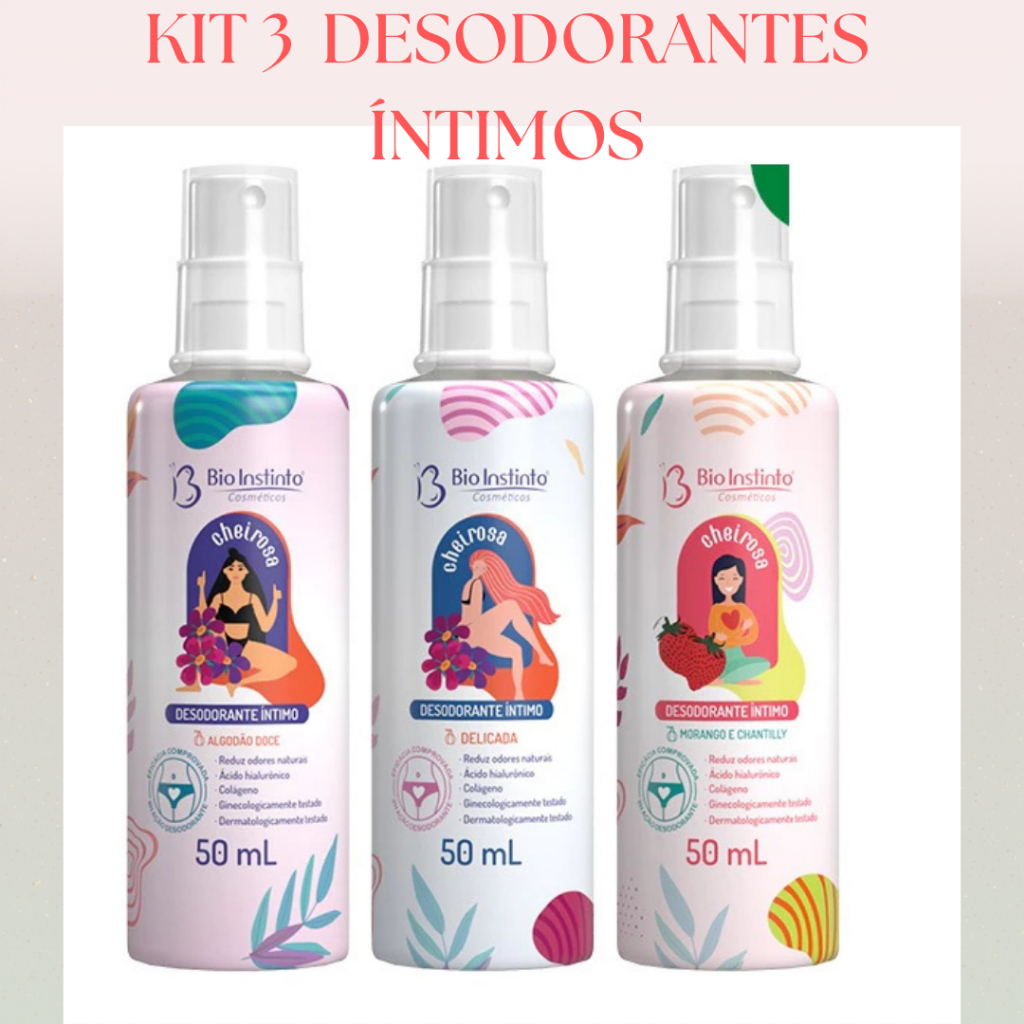 Desodorante Íntimo Delicada 50ml - Bio Instinto - Cuidado e Higiene Feminina
