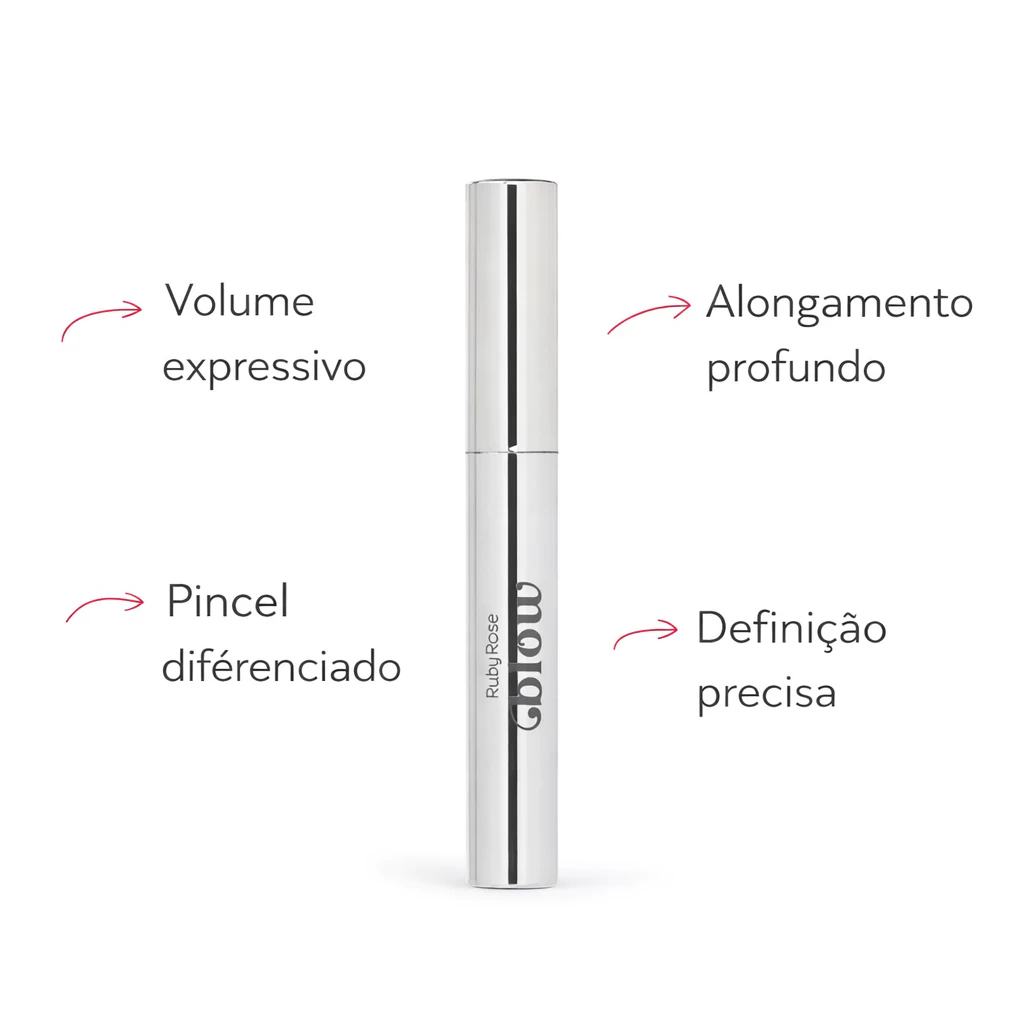 Mascara de Cilios Ruby Rose Dramatic Blow Alongamento HB E2005
