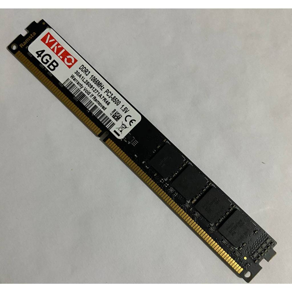 Memória Ram Ramsta 4gb Ddr3 1066mhz Pc3-8500 1,5v Para Desktop