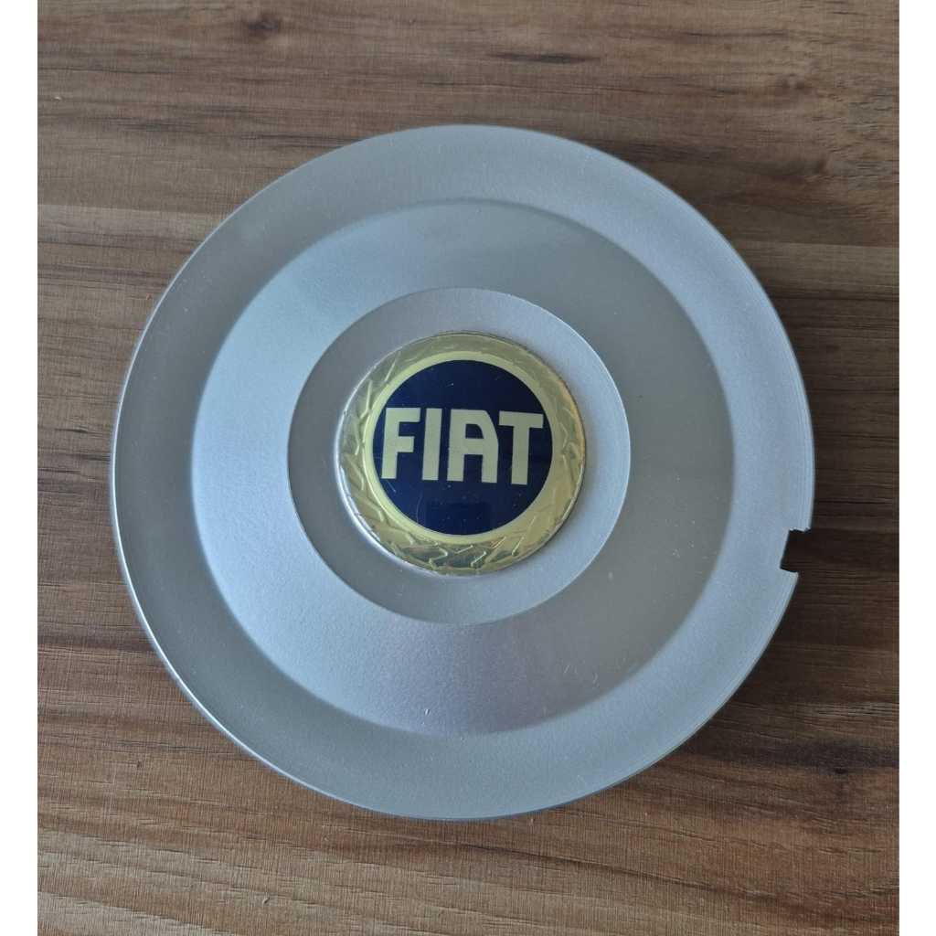 Calota Centro Miolo Roda Fiat Stilo Schumacher Aro 17 Prata Com Emblema Reposição (110190)