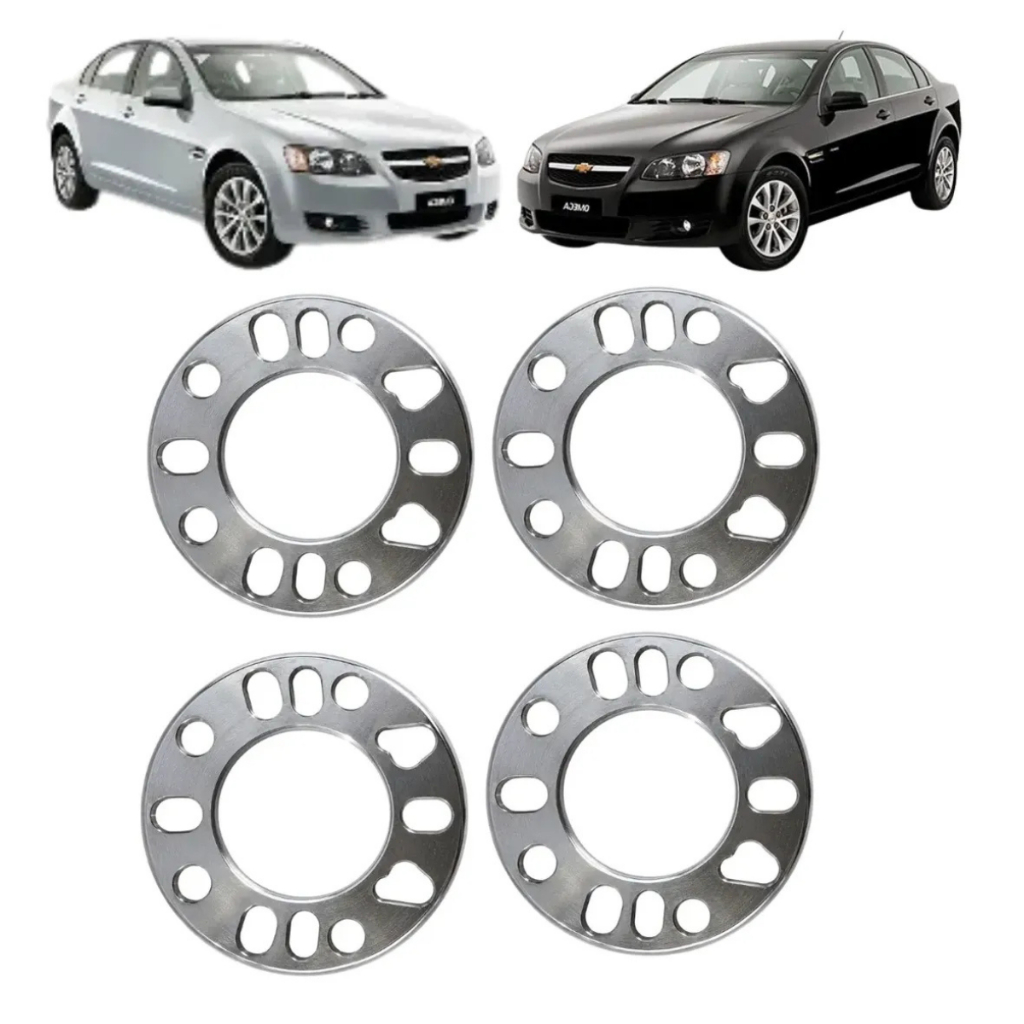 Kit 4 Espaçador 7mm Alargador Roda Omega 5x114,3 4e5 Furos