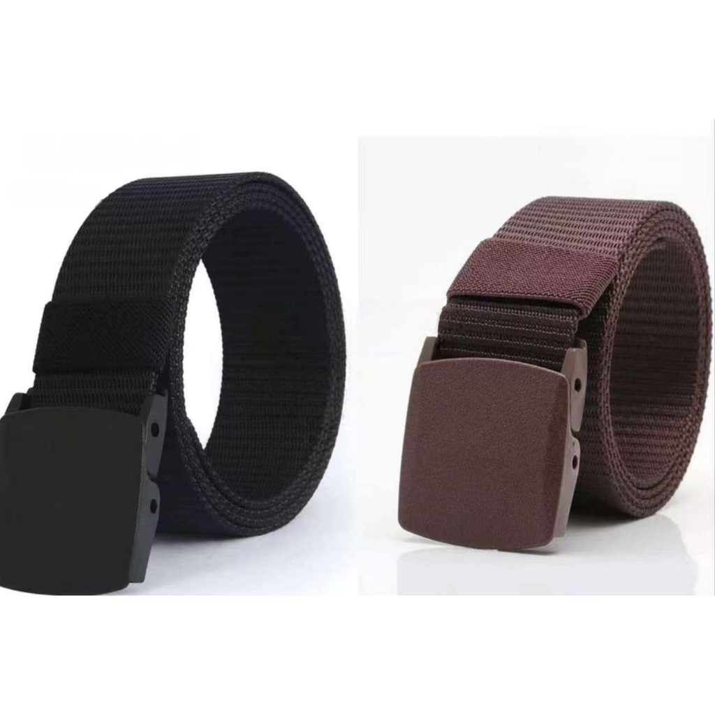 Cinto Masculino Elástico de Lona com Fivela de Plástic
