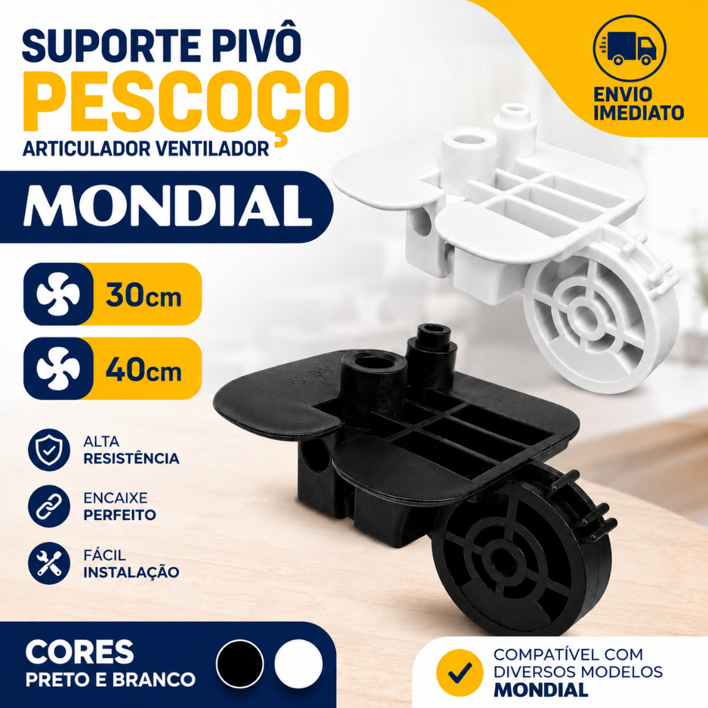 Suporte Pivô Pescoço Articulador Ventilador Mondial 30 e 40cm