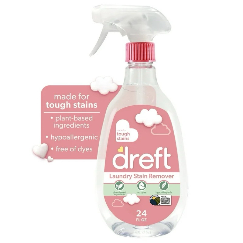 DREFT PLANT BASED TIRA MANCHAS BEBÊ SPRAY AND WASH 24OZ ROUPAS INFANTIS IMPORTADO EUA