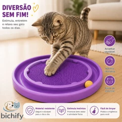 Arranhador de Bolinha Interativo